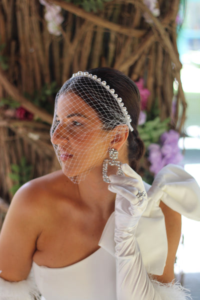  Passat New Pearl Birdcage Veil Wedding For Bride