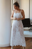 Long Lace Slip Dress