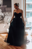 Black Bohemian Wedding Dress