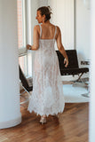 Long Lace Slip Dress