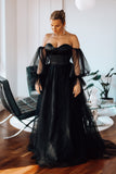 Black Bohemian Wedding Dress