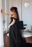 Sample Black Boho Bridal Gown