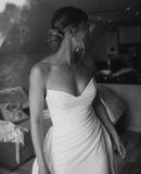 Modern Sweep Train Wedding Dress