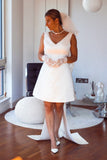 Custom Bow Mini Wedding Dress