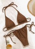 Summer Bikini Set Brown