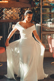 Velo Bianco Stella off-the-shoulder bridal dress