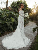 Klara Boho Bridal Gown Long Sleeve