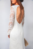 Sample Lace Long Sleeve Bridal Gown