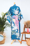 Sono Luxury Beach Kimono in Blue