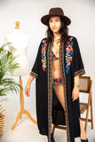 Seminyak Beach Kimono in Black