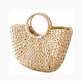 Gili Straw Moon Bag