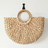 Gili Straw Moon Bag