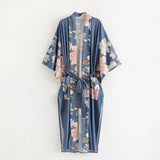 Sono Luxury Beach Kimono in Blue