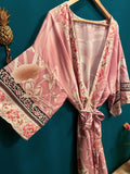 Boho Pink Flamingo Kimono 