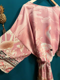 Boho Pink Flamingo Kimono 