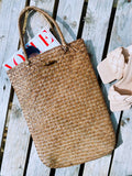 Gili Air Straw Shopping Basket in brown