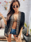 Pantai Black Tassel Beach Cover Up