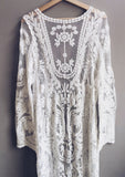 Nuusa White Lace Beach Cover Up