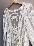 Nuusa White Lace Beach Cover Up