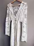 Nuusa White Lace Beach Cover Up