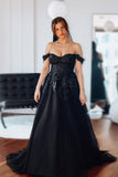 Black Boho Bridal Dress