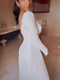 Sample Traditional Long Sleeve Wedding Dress