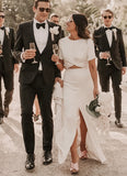 Sample Cropped Cream Wedding Dress