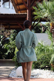 Mini Kimono in Sage Green