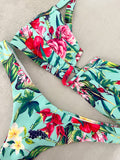 Floral Green Bikini Set