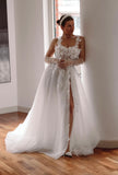 Sofia A-line beach wedding dress