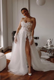 Sofia A-line beach wedding dress