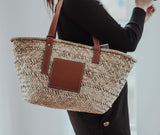 Luxury Bohemian Handbag with Leather Handles