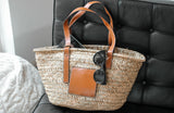 Luxury Bohemian Handbag with Leather Handles