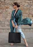 Luxe Kimono in Dark Green