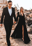 Black Boho Bridal Gown