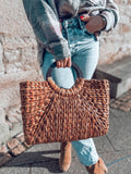 Large Straw Shopping Bag