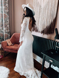 Sample Lace Long Sleeve Bridal Gown