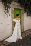 Velo Bianco Stella off-the-shoulder bridal dress