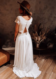 Bohemian Two Piece Wedding Dress