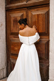 Velo Bianco Stella off-the-shoulder bridal dress