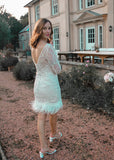 Rachel Mini Feather Trimmed Dress