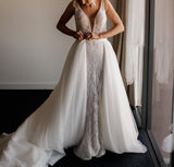 Bridal Tulle Layered Overskirt