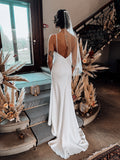 Simple Beach Bridal Gown