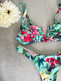 Floral Green Bikini Set