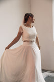 High Waisted Bridal Skirt in Ivory 7/8