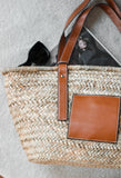 Luxury Bohemian Handbag with Leather Handles