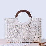 Large Straw Shopping Bag