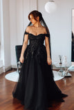 Black Boho Bridal Dress