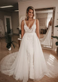 Bridal Tulle Detachable Overskirt