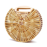 Luxury Boho Wooden Circle Bag